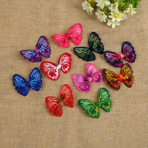 thriving ribbon cute simulation color butterfly ornament clothing accessories