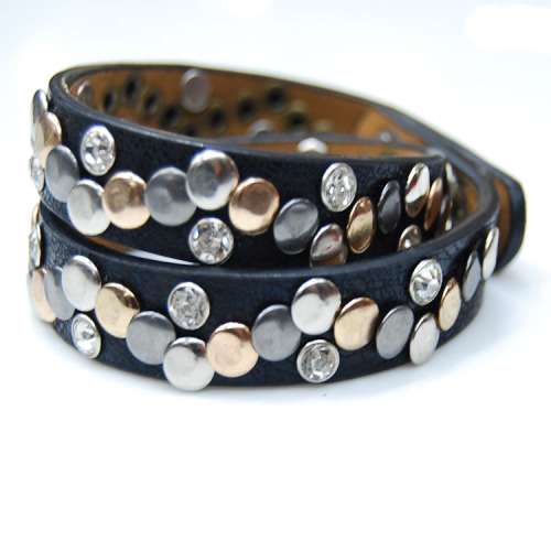 Beaded Fashion Popular Bracelet Multi-Layer Leather Bracelet Punk Style Men and Women Hand Ring Chain