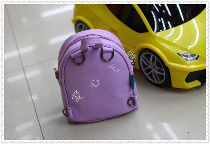 PU大眼睛双肩背包亲子包儿童背包卡通包大眼