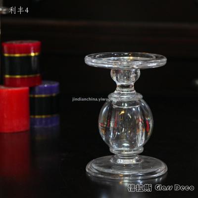 Factory direct Crystal Glass Candle Holder Candle Wedding Wedding Candle Holder