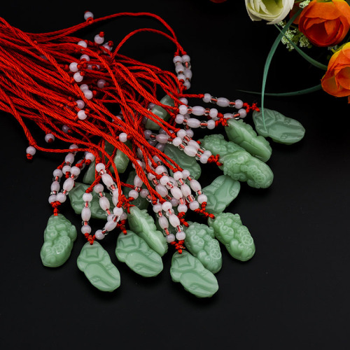aishang sunshine buddha guanyin red rope pendant necklace men and women couple style imitation jade pendant gift