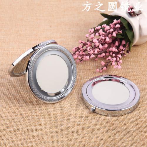 factory direct sales women‘s silver makeup mirror base handmade mirror embryo diy makeup mirror blank small mirror in stock
