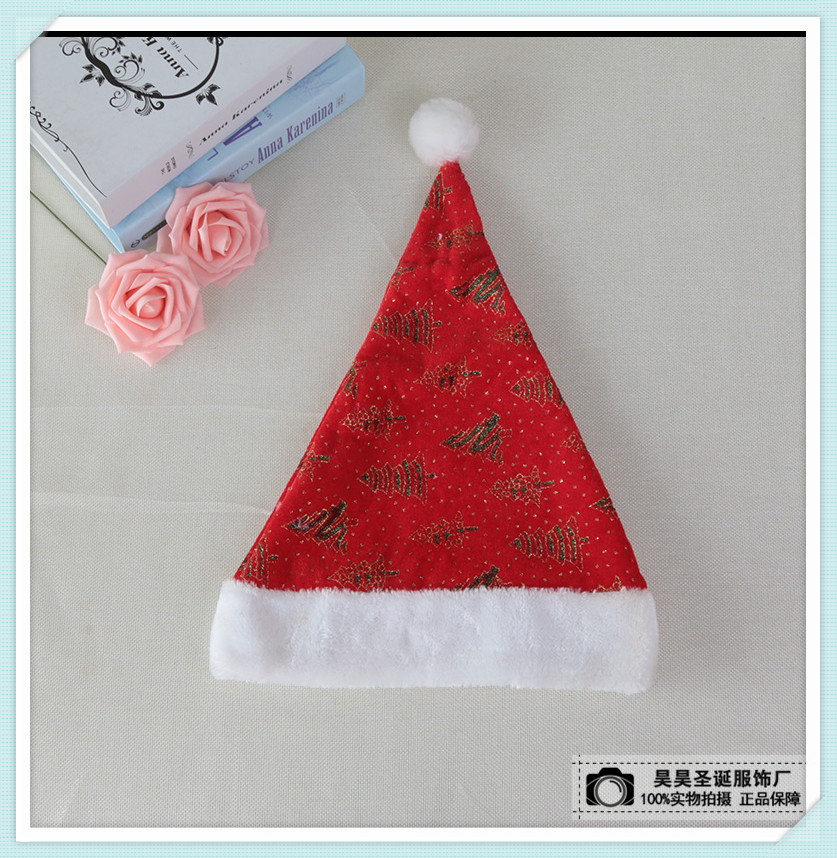 成年人圣诞老人帽子冬天季保暖帽子