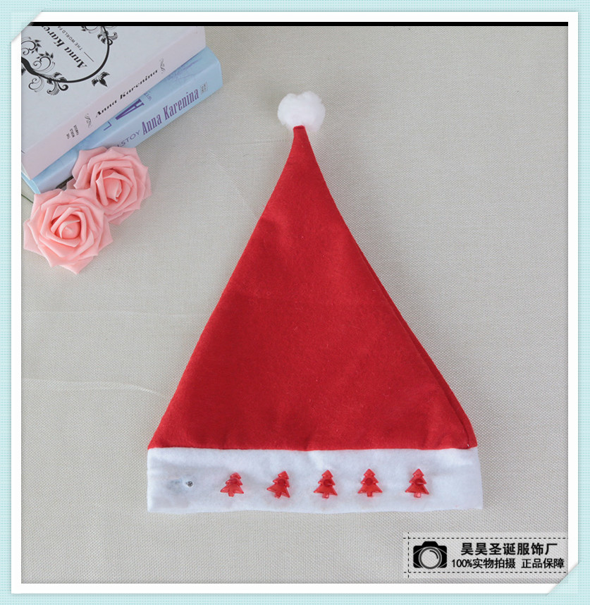 圣诞节派对用品成人儿童通用红色圣诞帽子
