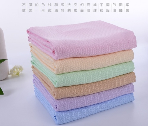 Baby‘s New Bamboo Fiber towel Blanket Air Conditioning Quilt Can Protect Belly Sleeping Children‘s Comfortable Nap Blanket Foreign Trade Export