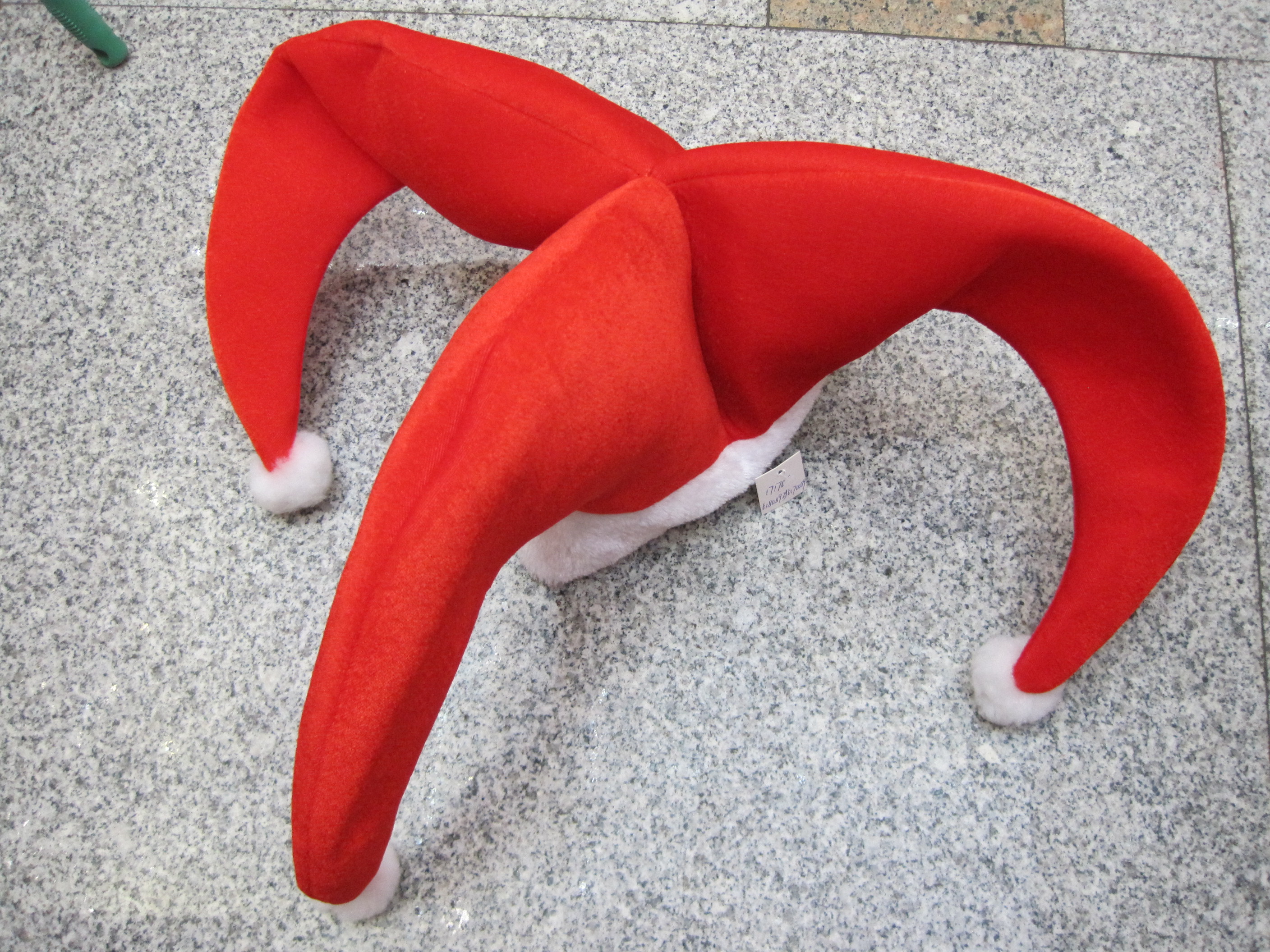 立体圣诞帽   加充棉立体圣诞帽   新款圣诞帽