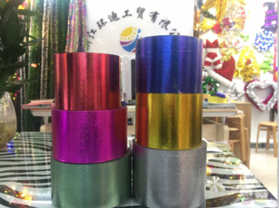 PET, PVC transparent film vacuum aluminum coating raw materials packaging materials color film