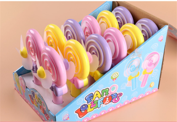 厂家直销新款棒棒糖手压风扇儿童夏日玩具_义