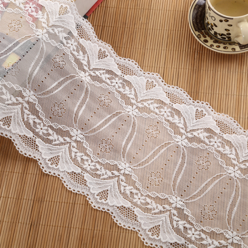 factory direct white mesh embroidery lace accessories