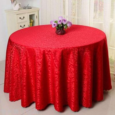 The cloth manufacturers customized hotel wedding banquet round  restaurant tablecloth table cloth of polyester