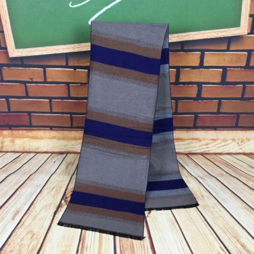 factory direct sales horizontal stripe pattern multi-color men‘s fashion scarf fashion warm