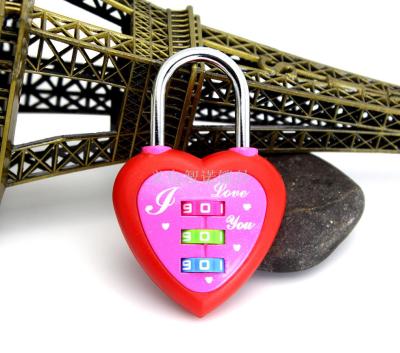 Heart Shap combination lock/Heart Shape Promotional Lock