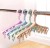 Plastic clothes rack multi-functional windproof clip sun rack with 8 clip socks underwear drying rack
