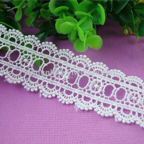 Water Soluble Embroidery Polyester Lace Headdress Earrings Bilateral Lace