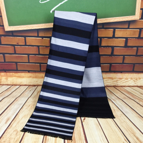 men‘s spacer color horizontal stripe pattern scarf factory direct sales fashion