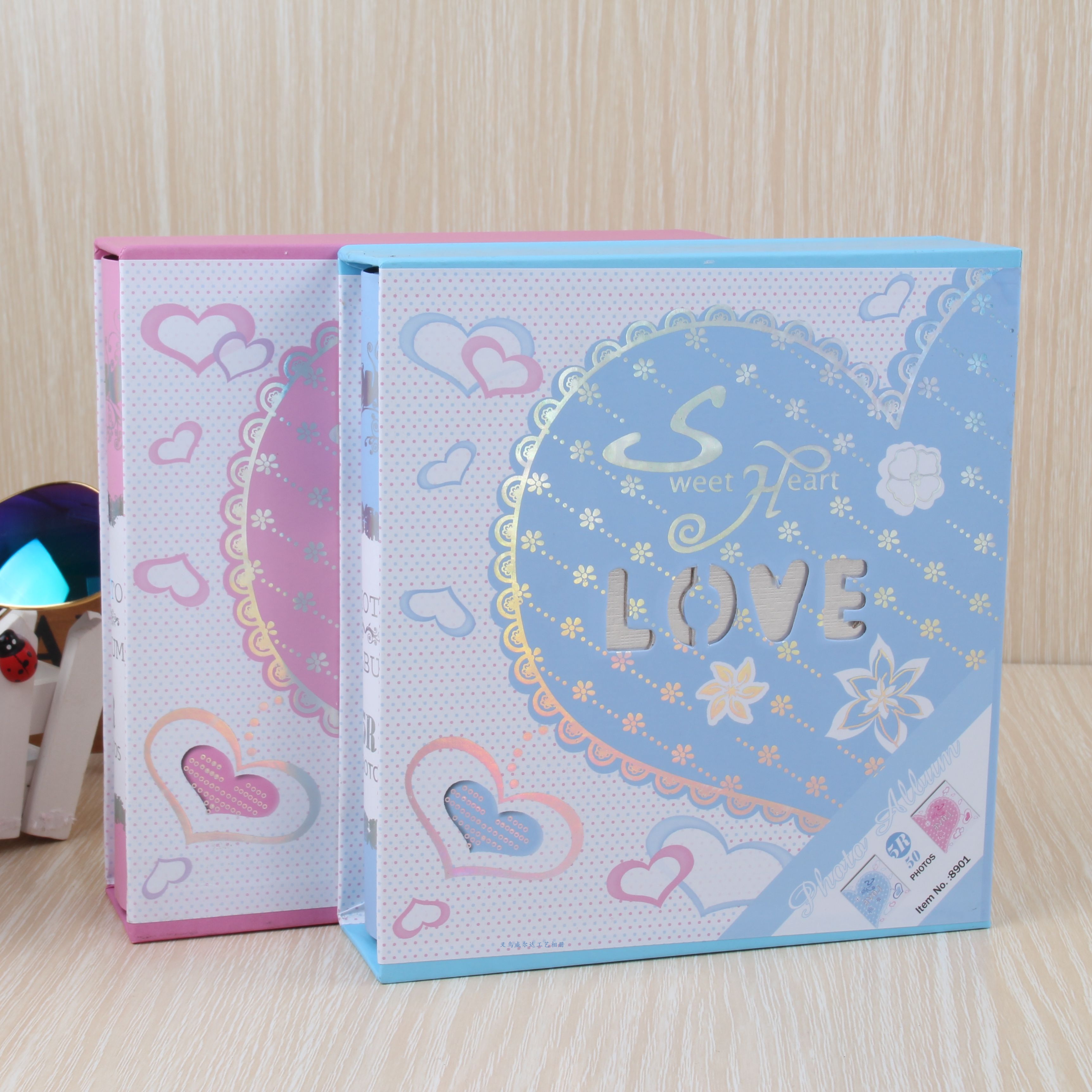 新款创意立体贴7寸50张宝宝成长纪念礼品影集