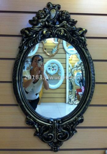 Roman Style Waterproof Moisture-Proof Bathroom Mirror Decorative Mirror Hallway Mirror Beauty and Hairdressing Mirror