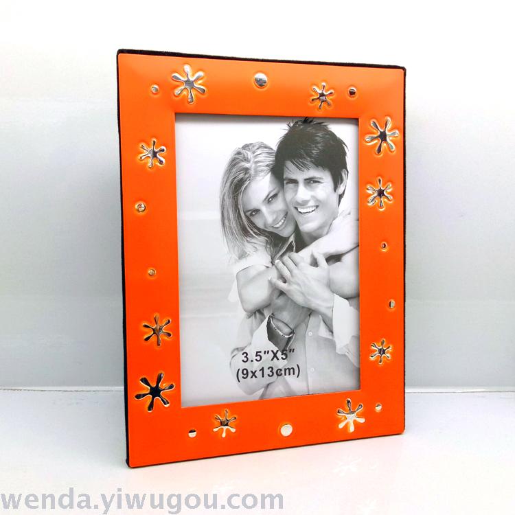 高档金属镀银相框/家居及办公时尚相框摆件/礼品