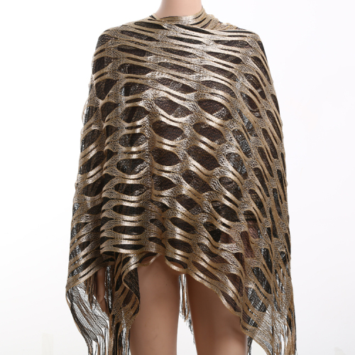 shawl outside hollow inside encryption design fashion scarf shawl polyester material