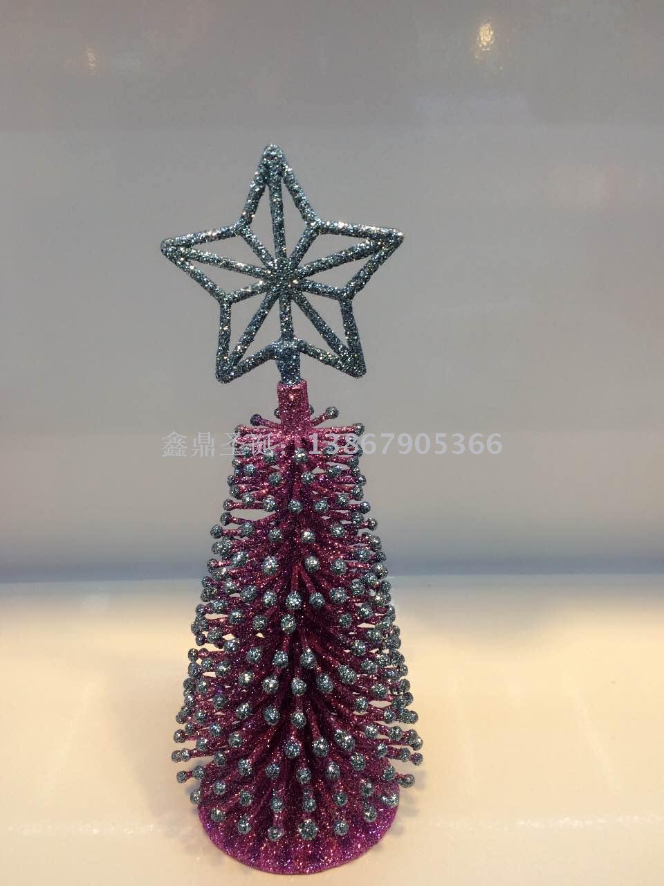 迷你圣诞树办公室桌面树橱窗树圣诞工艺树