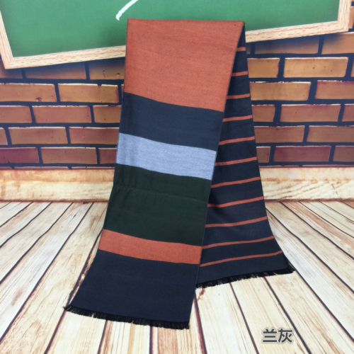 striped cut-off design fashion men‘s scarf colors and styles various fashion style