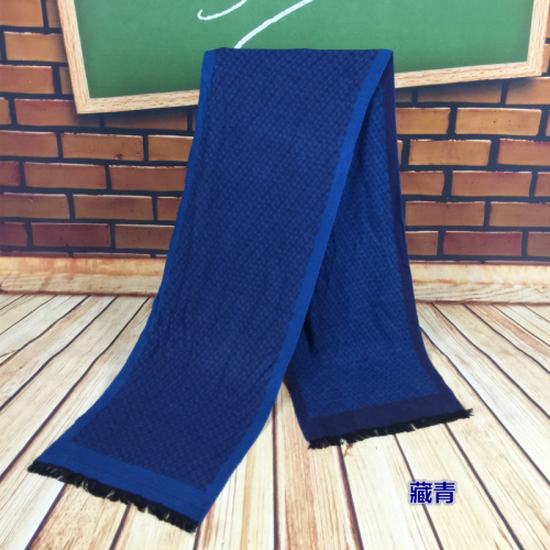factory direct sales short tassel decoration men‘s plain scarf with various colors fashionable warm