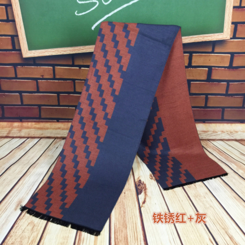 twill two-color men‘s fashionable cotton scarf factory direct sales various colors fashion style