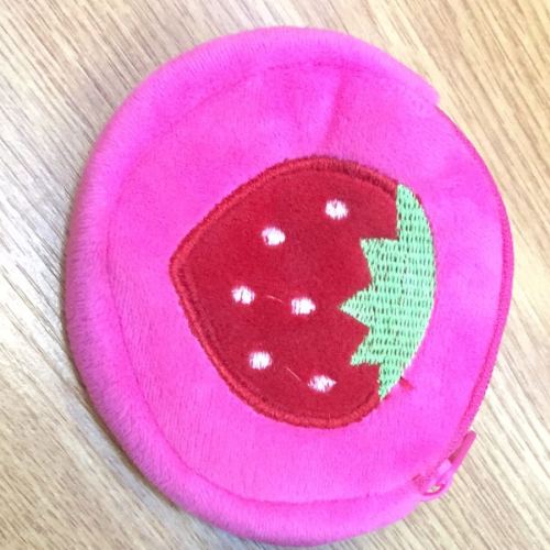 Strawberry Shape Bag Plush Satchel Plush Wallet