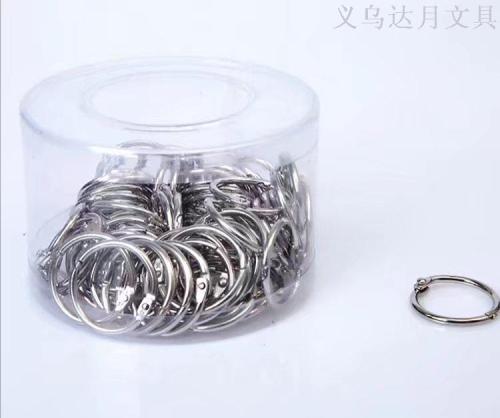 Factory Direct Sales 20mm Book Ring Circlip Loose-Leaf Binding Split Ring High Quality Environmentally Friendly Metal Hoop