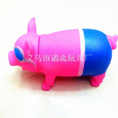 Vinyl Toys cartoon animals squealing pigs trumpet