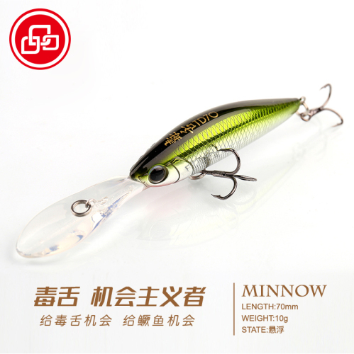Lurestar Poisonous Tongue Long Tongue Board Deep Diving Suspended Mino Lure Lure Mandarin Fish Weever Topmouth Culter