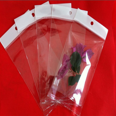 White card head jewelry bag OPP packaging self adhesive bags wholesale spot