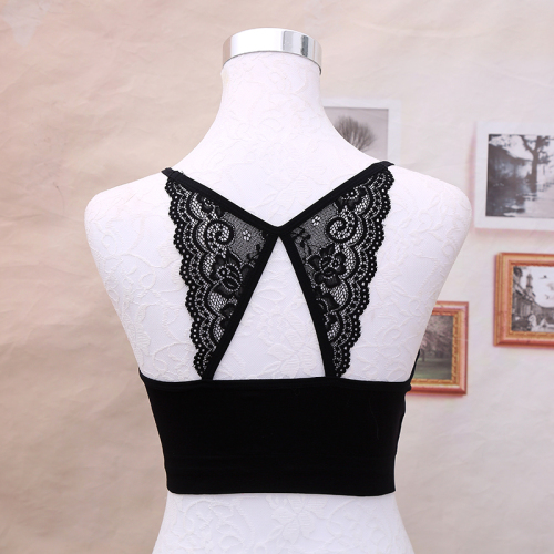 New Fashion Women‘s Back Lace Strap Bra Anti-Exposure Seamless Tube Top Comfortable Breathable Chest Wrap Vest 