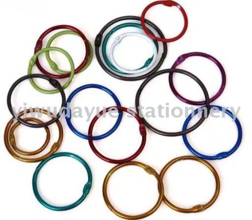 spot paint zinc alloy spring coil round buckle ornament accessories opening spring fastener circlip book circle color spring coil