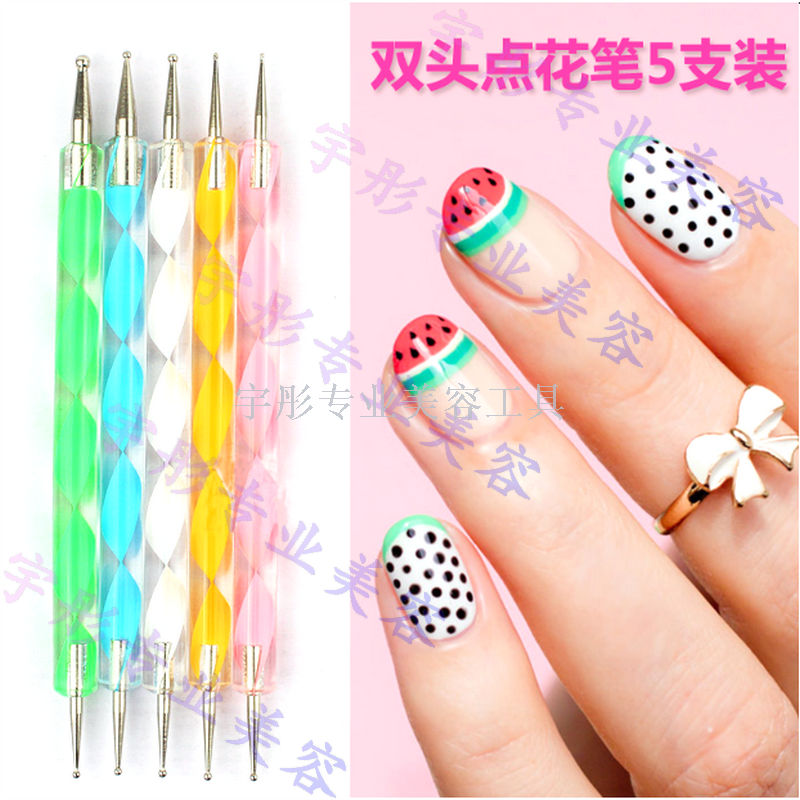 how to make flowers 🌺 🌺on nails with dotting tool