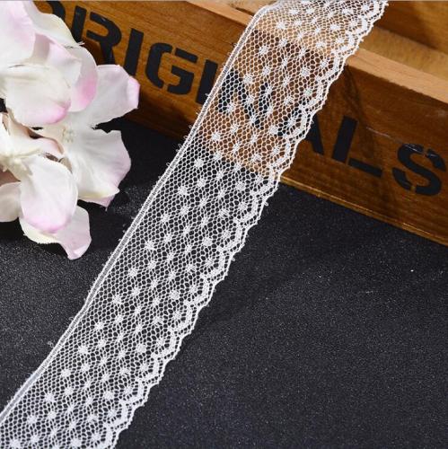 spot goods 3cm non-elastic lace diy dotted lace accessories clothing auxiliary material