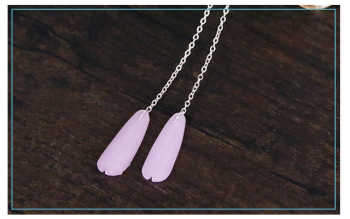 三生三世十里桃花同款耳环白浅素素天然岫玉流