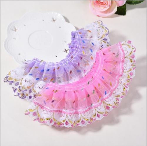 2.5cm discount pleated lace clothing underwear accessories jewelry ingredients wholesale