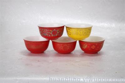 Wedding gifts red bowl bowl ceramic bowl bowl