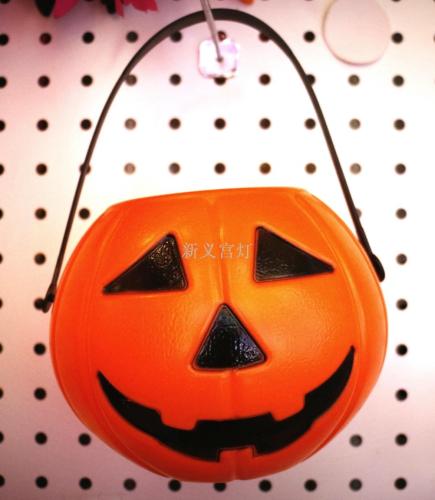 halloween plastic pumpkin lantern large， medium and small three
