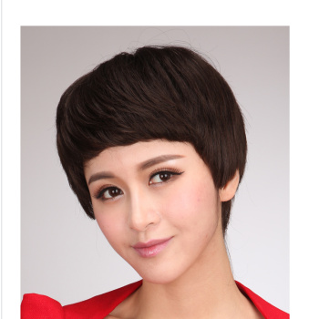 厂家直销 多色中高档化纤材质假发 长短均有_