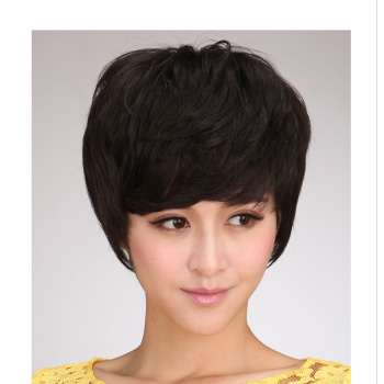多色中高档化纤材质假发 女士假发套_ 义乌市