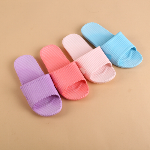 Couple‘s Japanese-Style Home Bathroom Slippers Women‘s Summer Indoor Soft Bottom Home Non-Slip Slippers