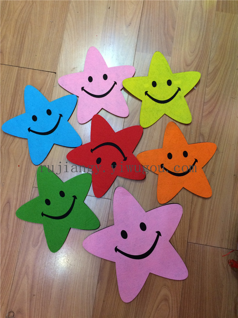 外贸装饰用品 游戏用品 五角星笑脸