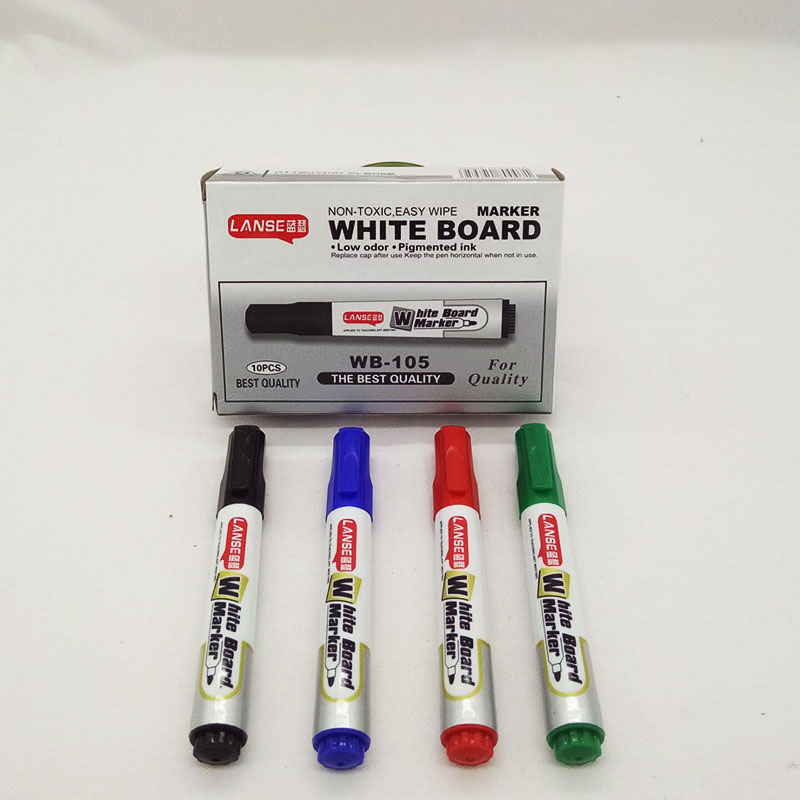蓝瑟 WB-105 彩盒装 易擦水性 白板笔 中东产品