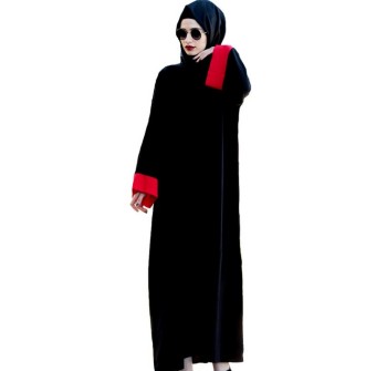 穆斯林拼接时尚长裙 马来西亚 长袖 连衣裙 民族