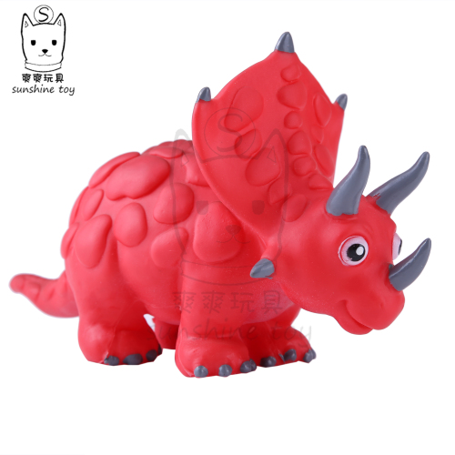 factory direct sales vinyl toy dinosaur simulation puppet children‘s squeeze and sound toy wholesale pet toy