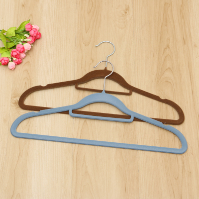 Adult hanger flocking hanger pants rack durable non - slip hatchless hanger