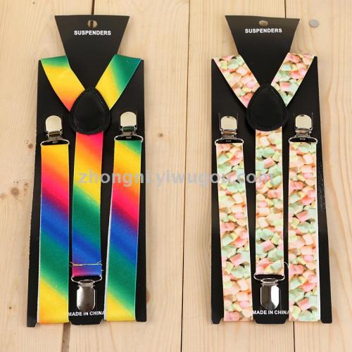 european and american style suspender men and women casual suspender clip suspender pants clip korean style suspender