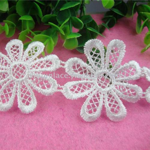 water-soluble embroidery polyester unilateral lace single lace lace